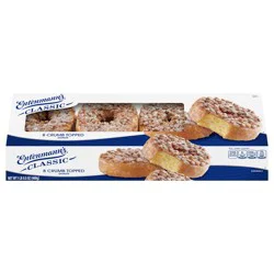 Entenmann's Classic Crumb Topped Donuts, 8 count, Brown Sugar and Cinnamon Coffee Donuts, 15 oz Box