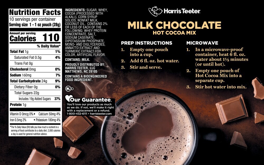 slide 2 of 2, Harris Teeter Hot Cocoa Mix - Milk Chocolate - 10 oz, 10 oz