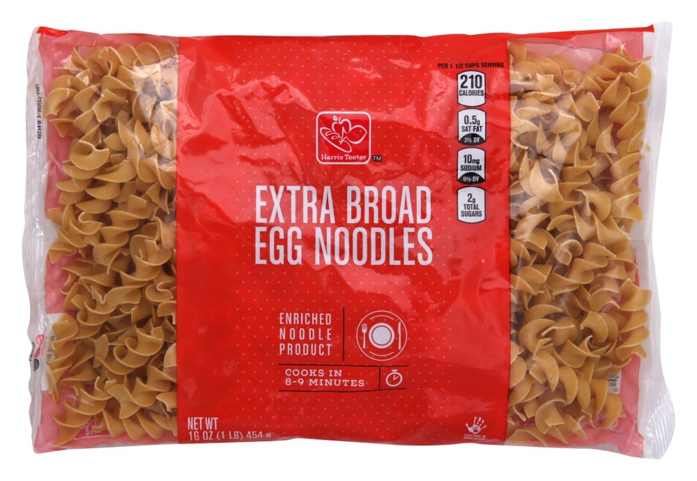 slide 1 of 2, Harris Teeter® Extra Broad Egg Noodles, 16 oz