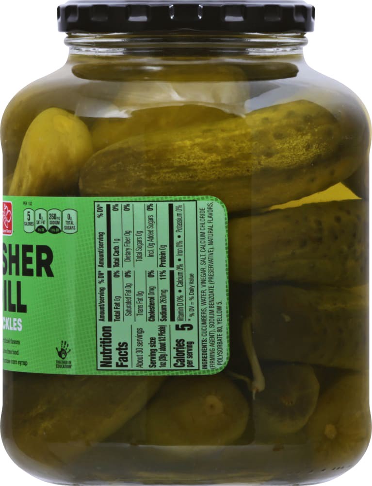 slide 2 of 4, Harris Teeter Pickles - Dill, 46 oz