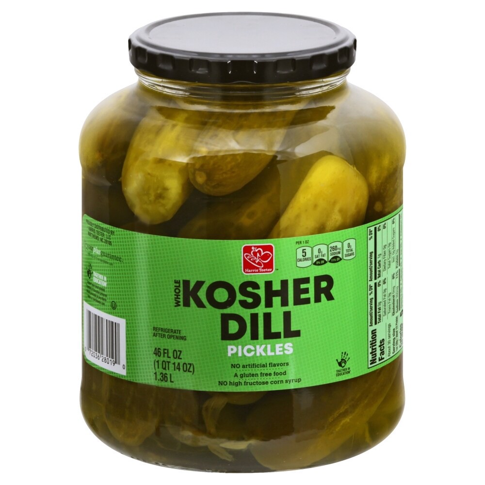 slide 4 of 4, Harris Teeter Pickles - Dill, 46 oz
