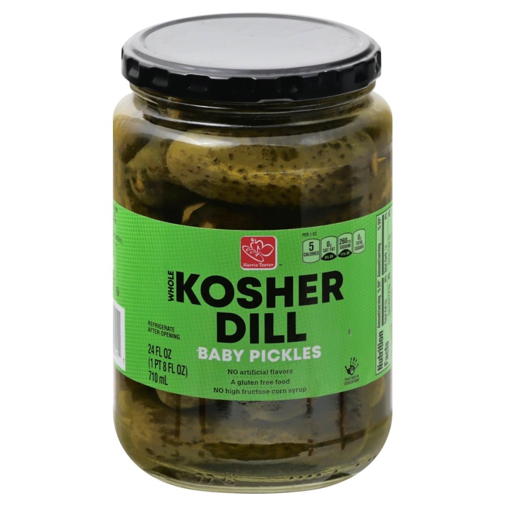 slide 3 of 4, Harris Teeter Pickles - Baby Dill, 24 oz