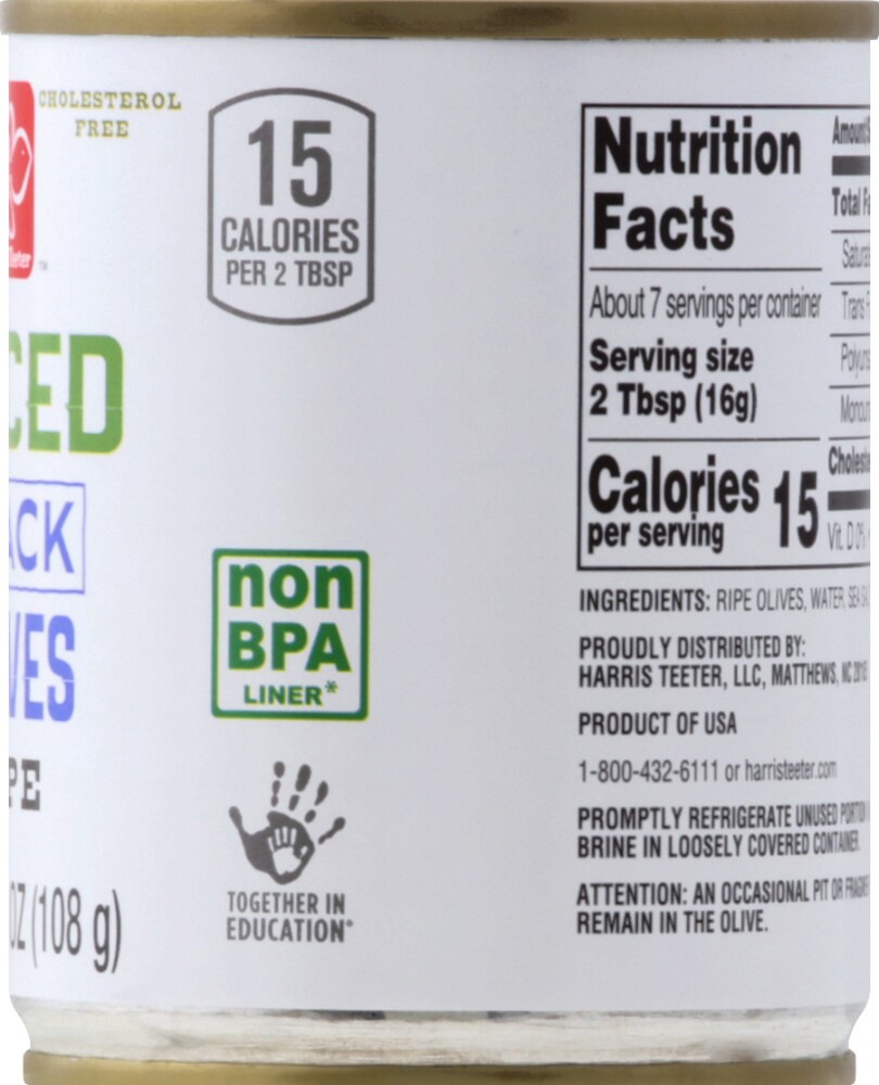 slide 4 of 4, Harris Teeter Ripe Olives, 3.8 oz