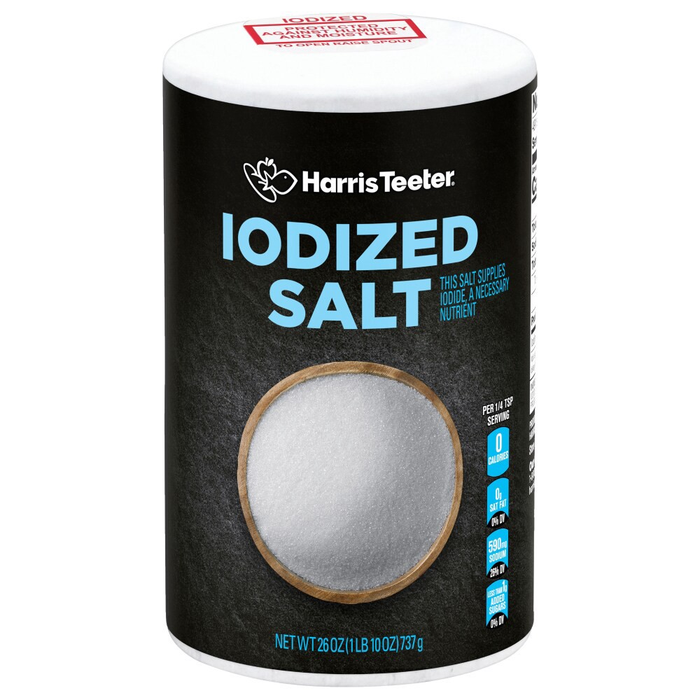 slide 2 of 5, Harris Teeter™ Iodized Salt, 26 oz