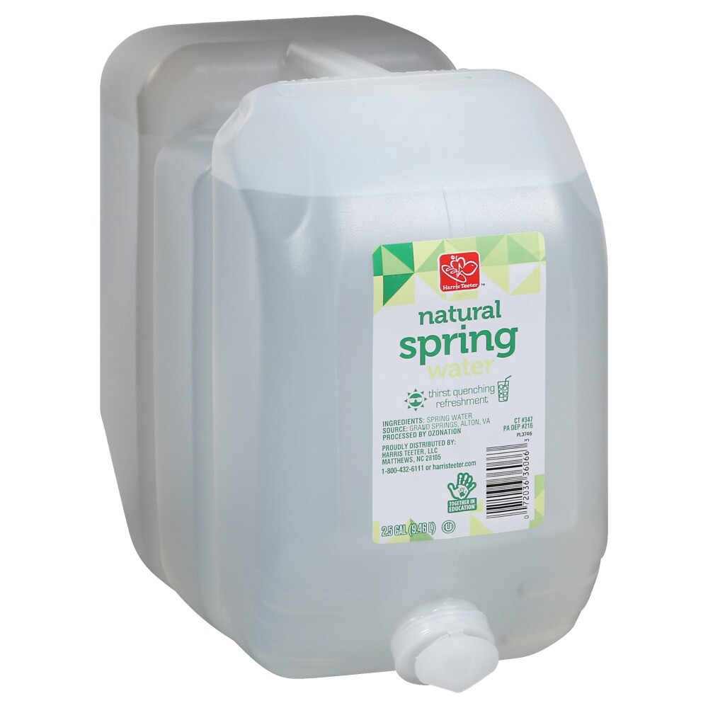 slide 2 of 2, Harris Teeter Natural Spring Water - 320 oz, 320 oz