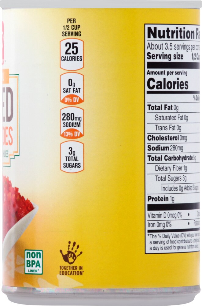 slide 2 of 4, Harris Teeter Petite Diced Tomatoes With Green Chilies, 14.5 oz