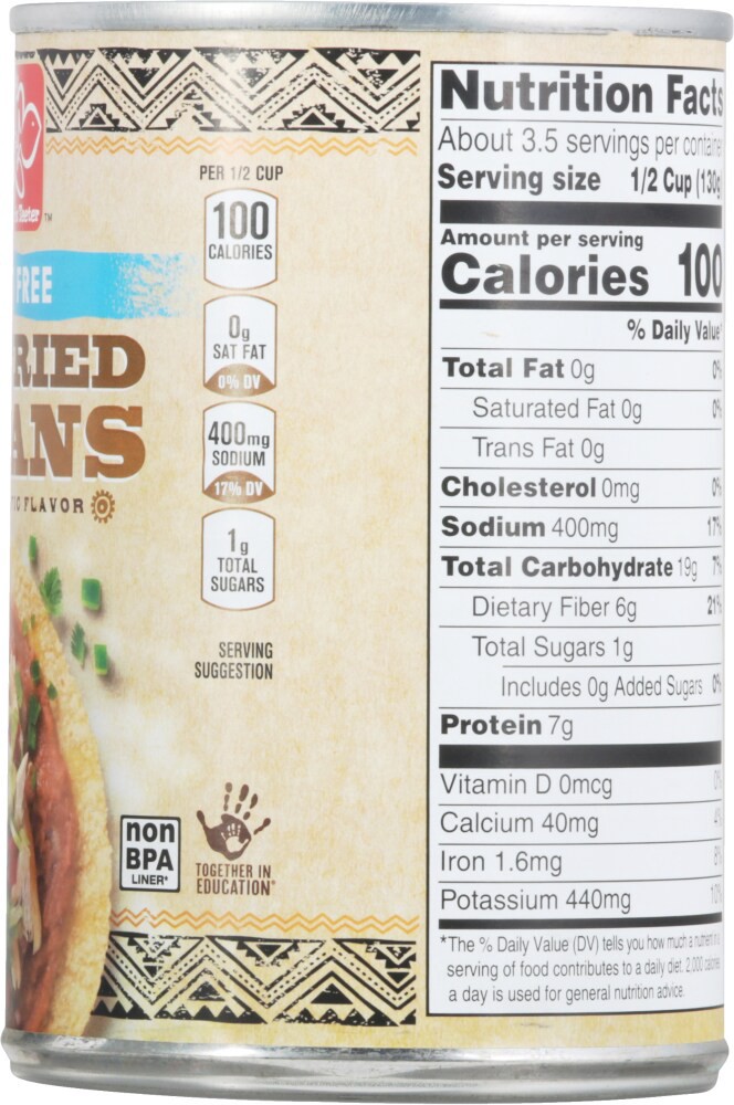slide 3 of 4, Harris Teeter Fat Free Refried Beans, 16 oz