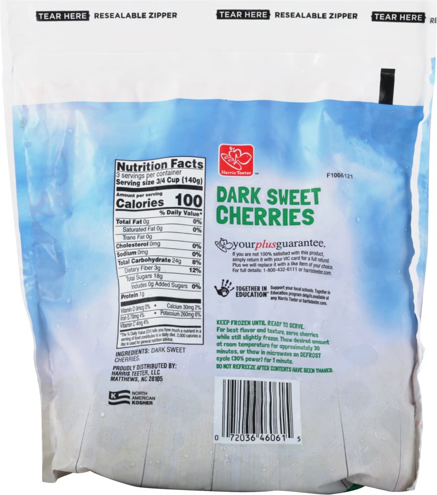 slide 2 of 6, Harris Teeter® Dark Sweet Cherries, 16 oz