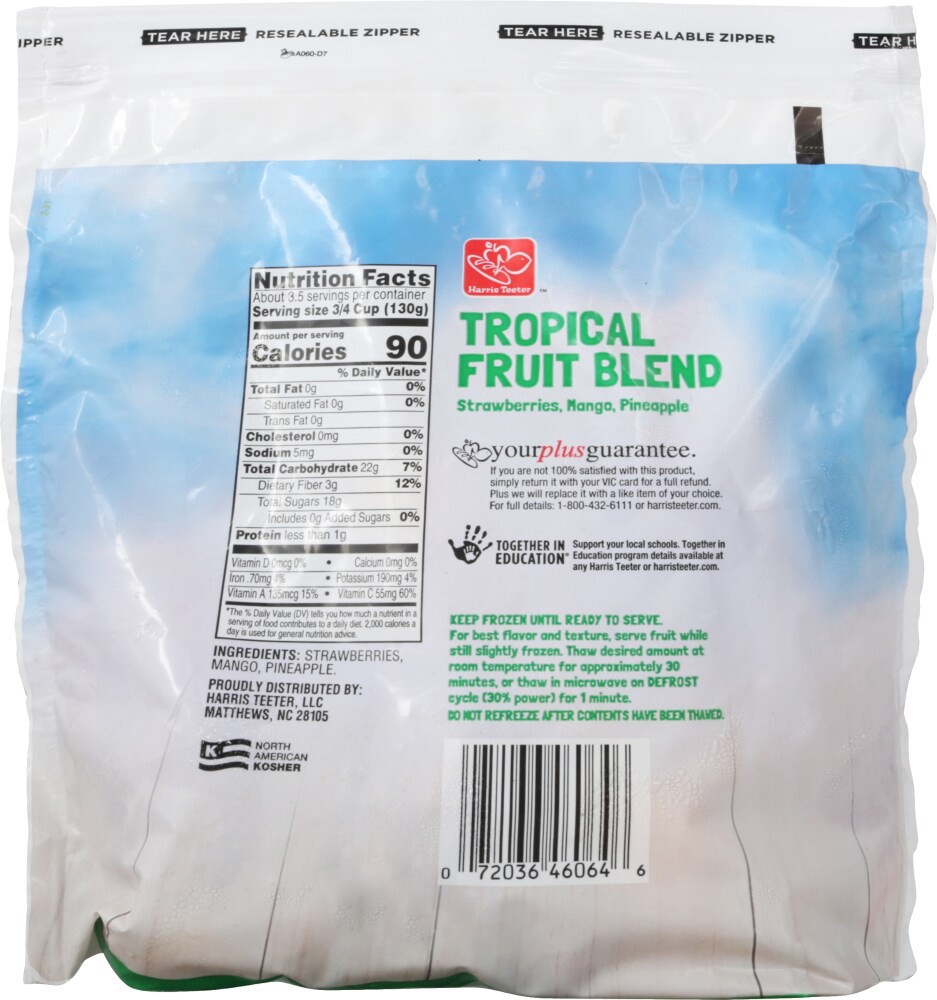 slide 2 of 6, Harris Teeter Fruit Blend For Smoothies, 16 oz