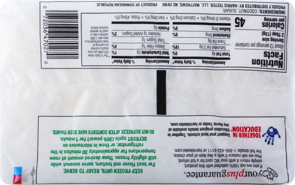 slide 2 of 6, Harris Teeter Coconut, 6 oz
