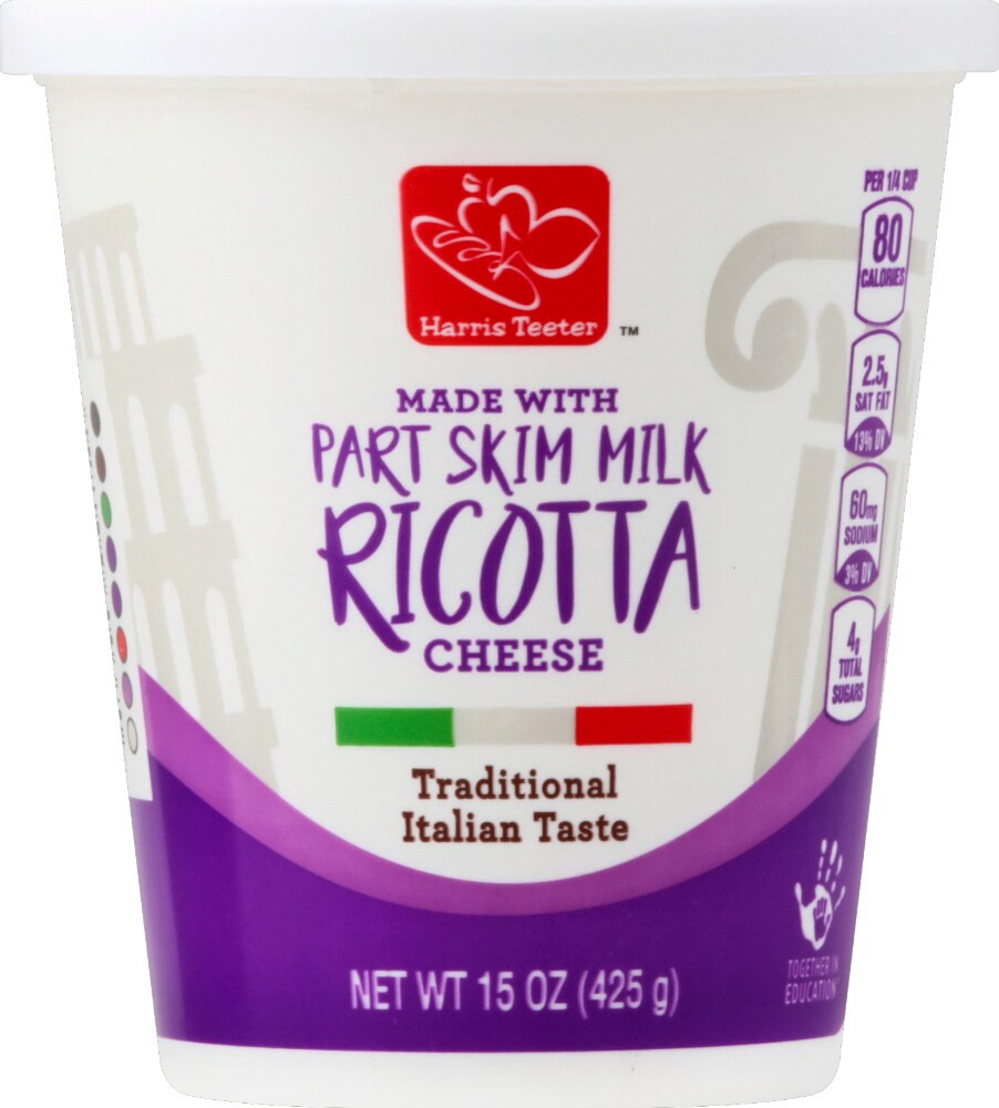 slide 2 of 2, Harris Teeter Ricotta Cheese, 15 oz