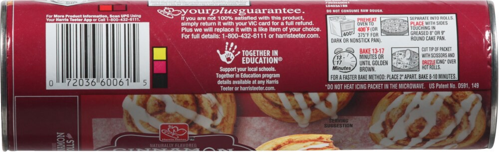 slide 4 of 4, Harris Teeter Cinnamon Rolls, 12.4 oz