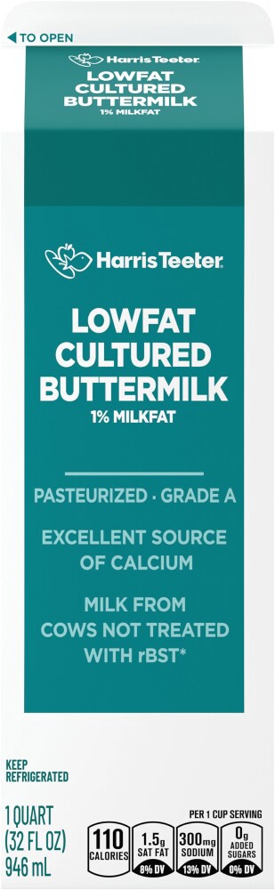 slide 4 of 4, Harris Teeter Buttermilk, 1 qt