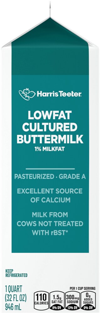 slide 2 of 4, Harris Teeter Buttermilk, 1 qt