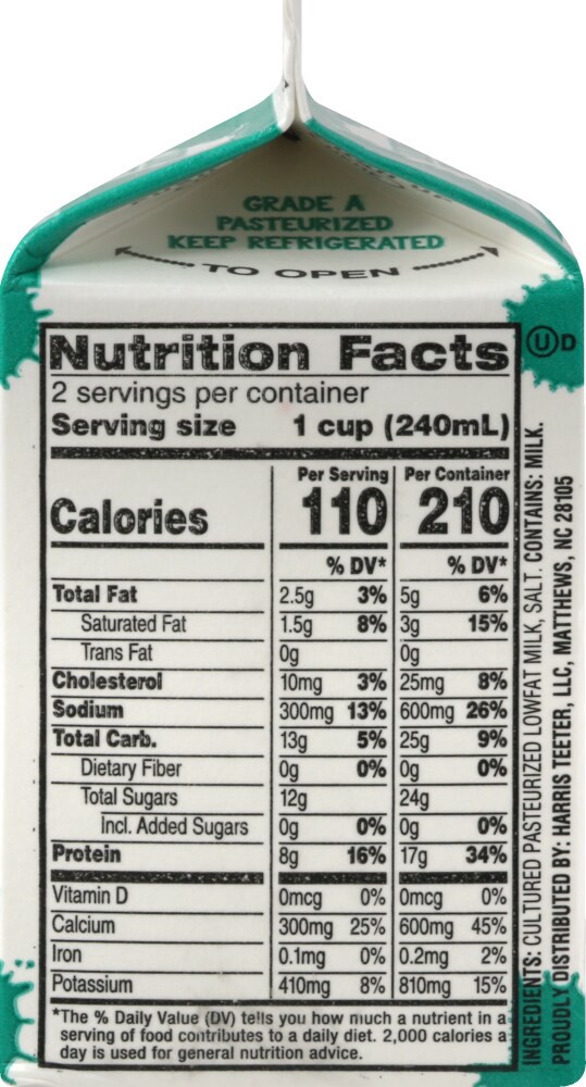 slide 3 of 5, Harris Teeter Buttermilk, 1/2 qt