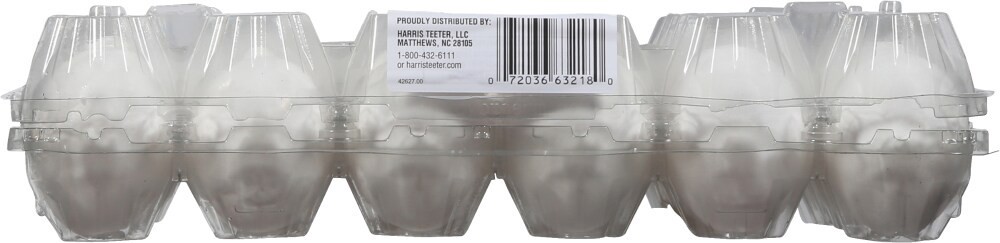 slide 2 of 4, Harris Teeter White Eggs, 18 ct