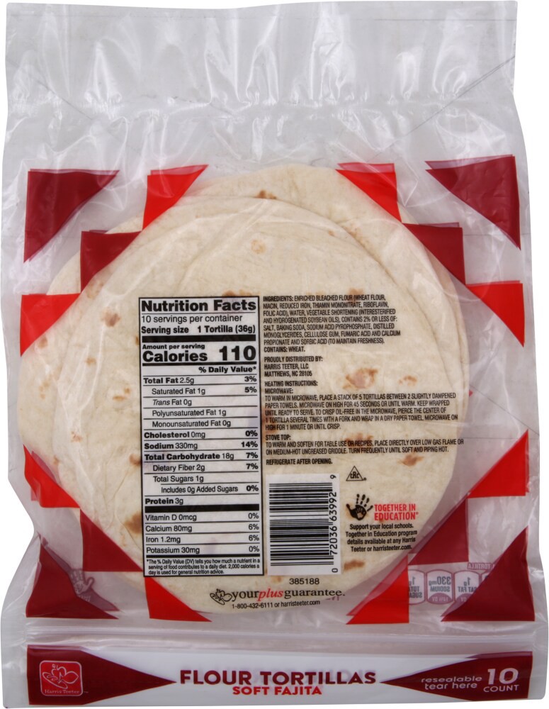 slide 2 of 2, Harris Teeter Tortilla - Fajita, 11.5 oz