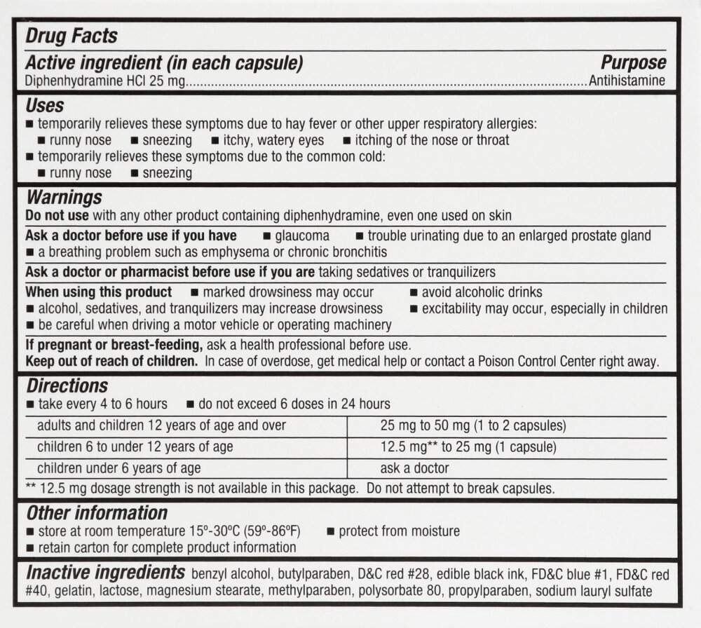 slide 3 of 3, Harris Teeter Allergy Relief Capsules, 48 ct
