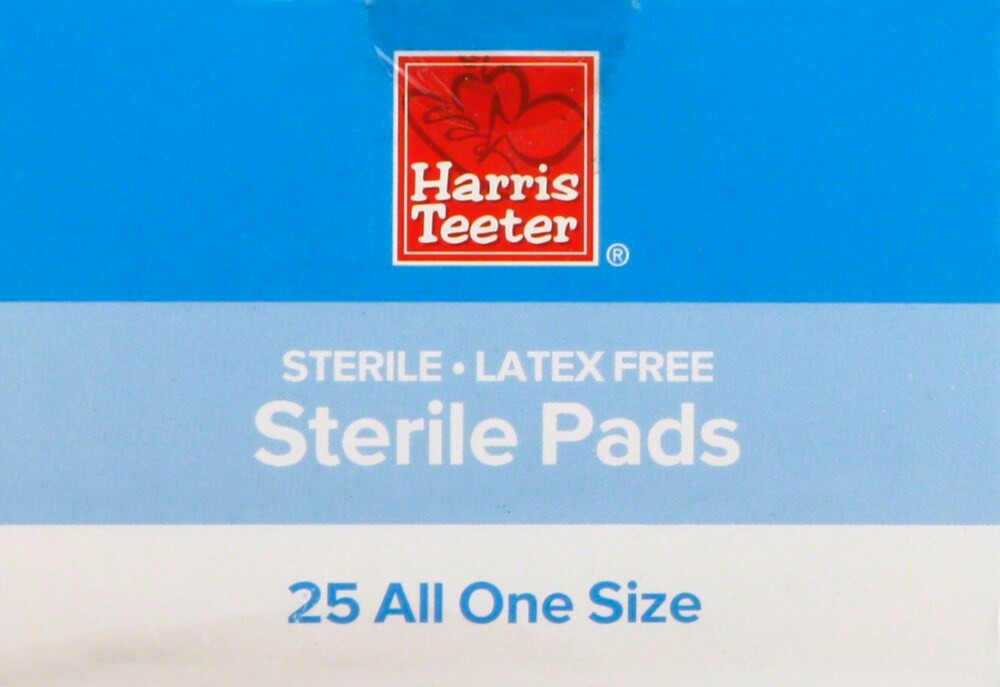 slide 4 of 4, Harris Teeter Sterile Pads, 25 ct