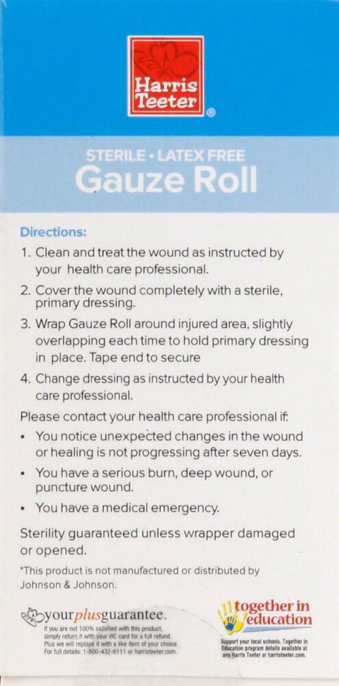 slide 2 of 2, Harris Teeter Sterile Gauze Roll, 2 yd