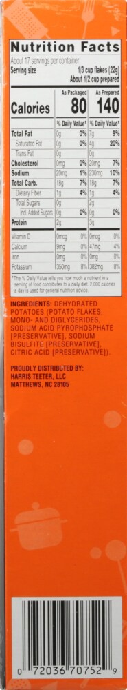 slide 3 of 5, Harris Teeter Mashed Potatoes - In an Instant - 13.3 oz, 13.3 oz