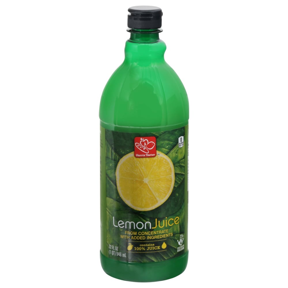 slide 3 of 3, Harris Teeter 100% Lemon Juice - 32 oz, 32 oz