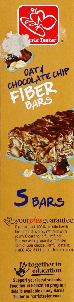 slide 4 of 4, Harris Teeter Oat & Chocolate Chip Fiber Bars, 7 oz