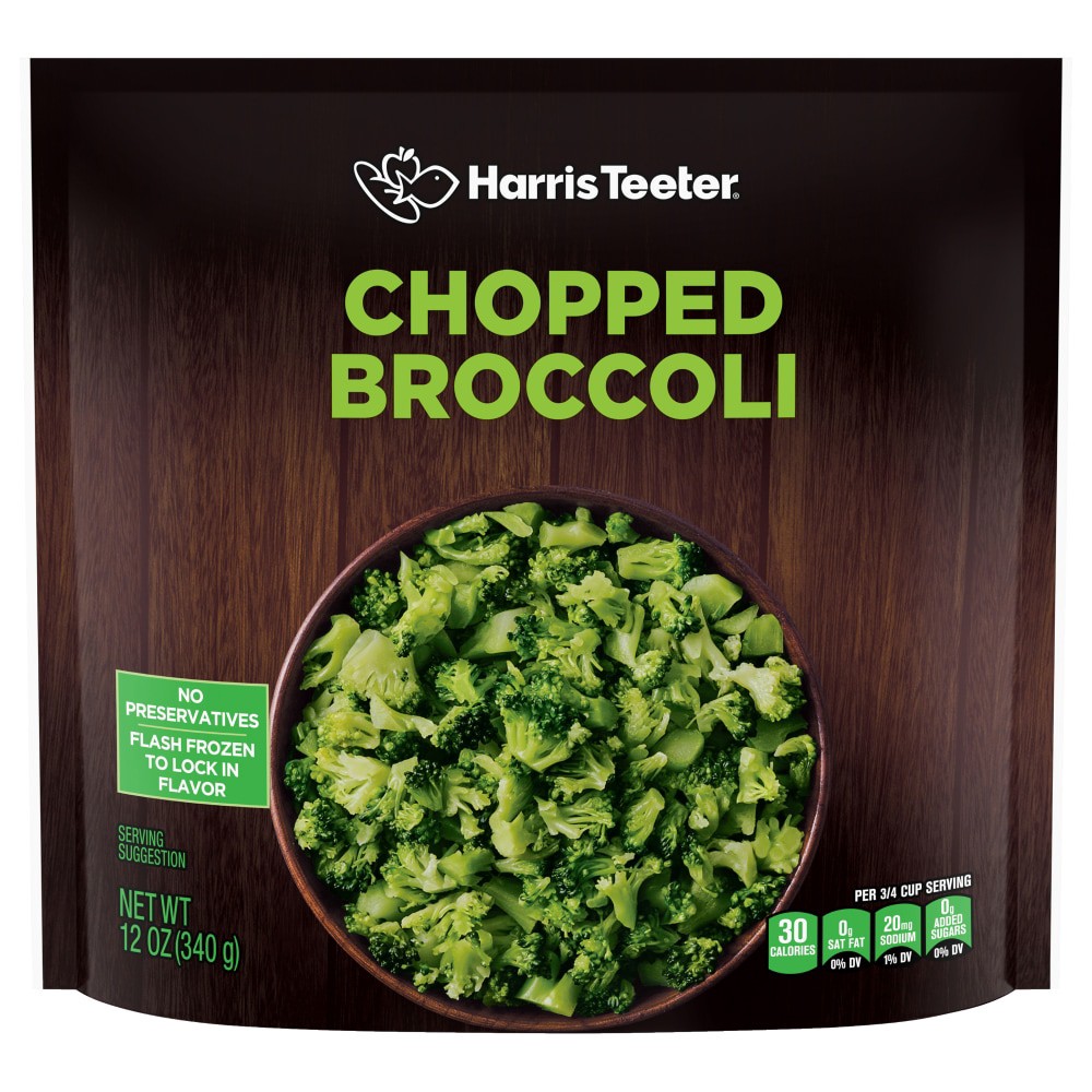 slide 2 of 2, Harris Teeter Chopped Broccoli, 12 oz