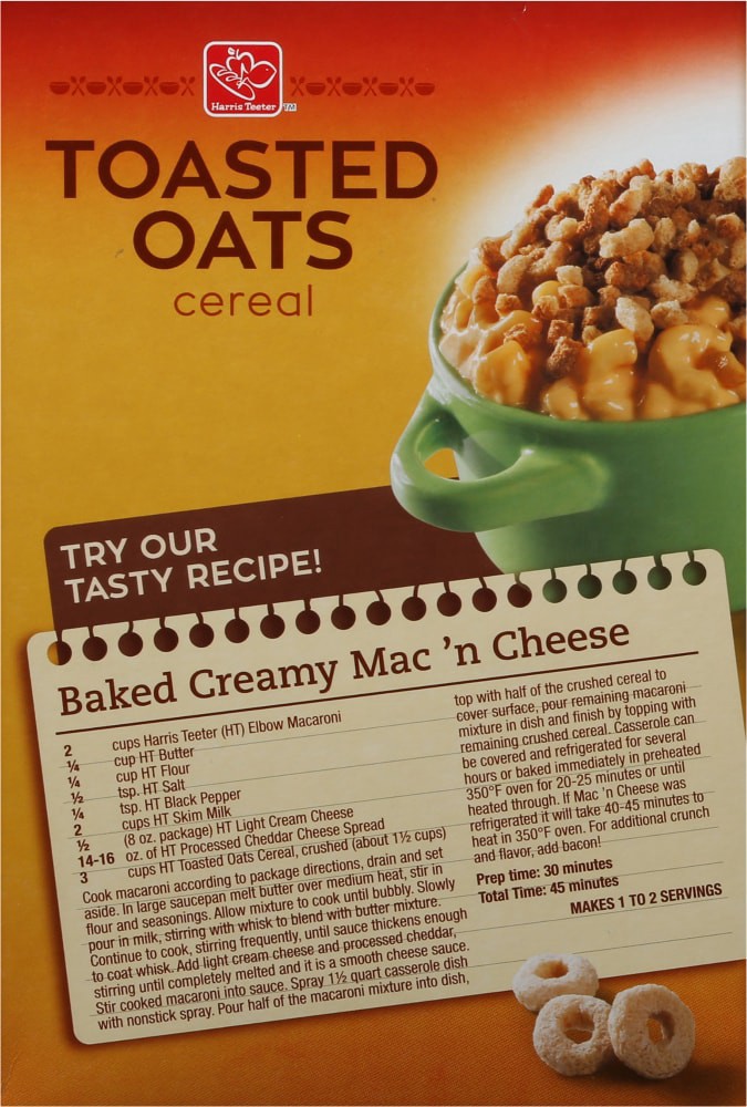 slide 2 of 4, Harris Teeter Toasted Oats Cereal, 12 oz