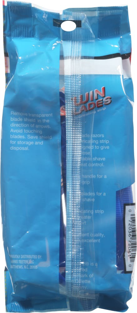 slide 2 of 6, Harris Teeter Twin Blades Disposable Razors, 12 ct