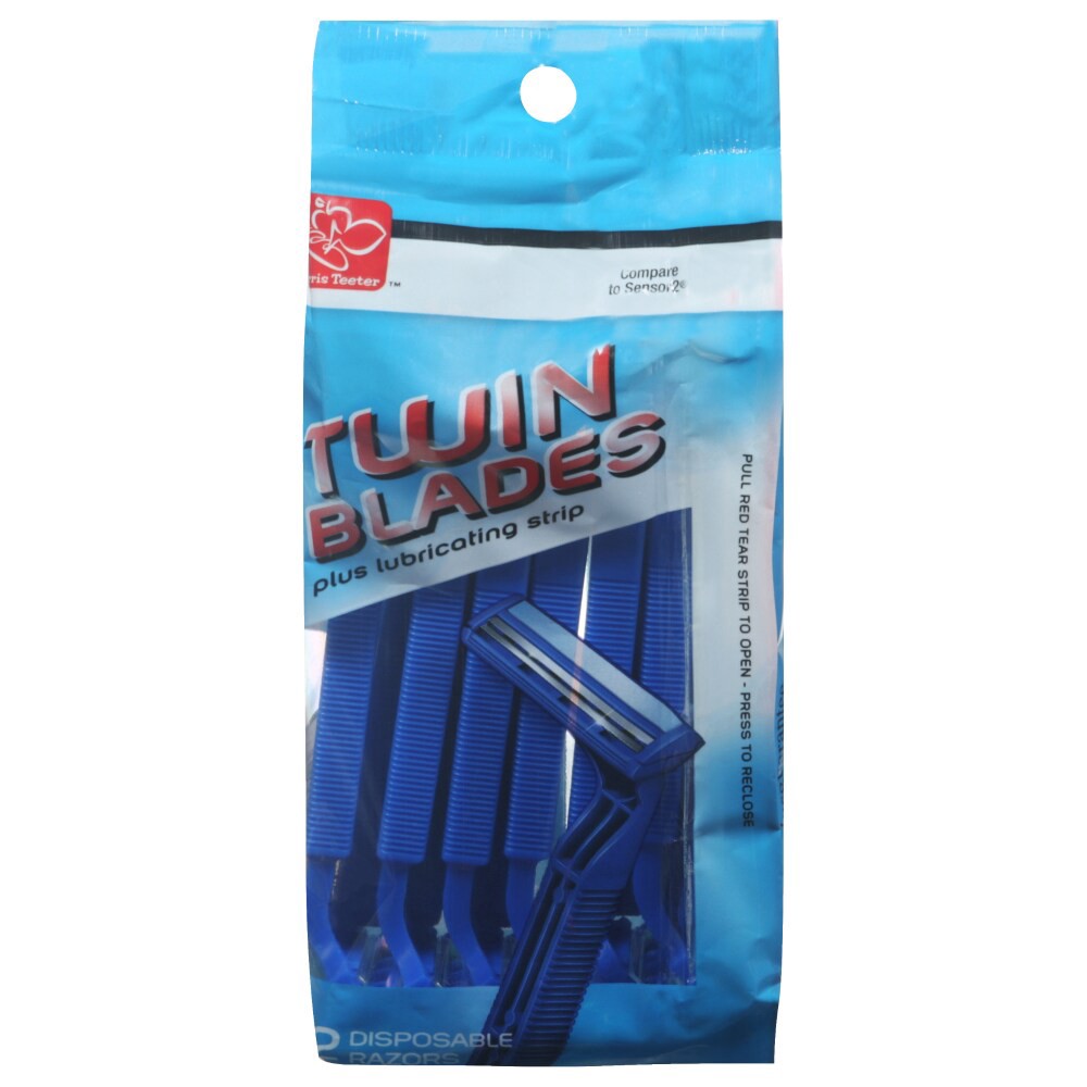 slide 5 of 6, Harris Teeter Twin Blades Disposable Razors, 12 ct