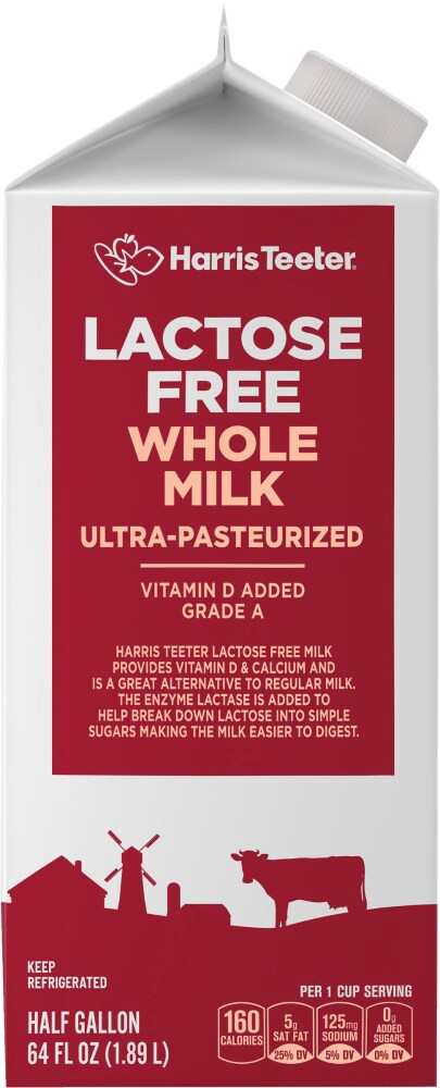 slide 4 of 4, Harris Teeter Lactose Free Whole Milk, 1 ct