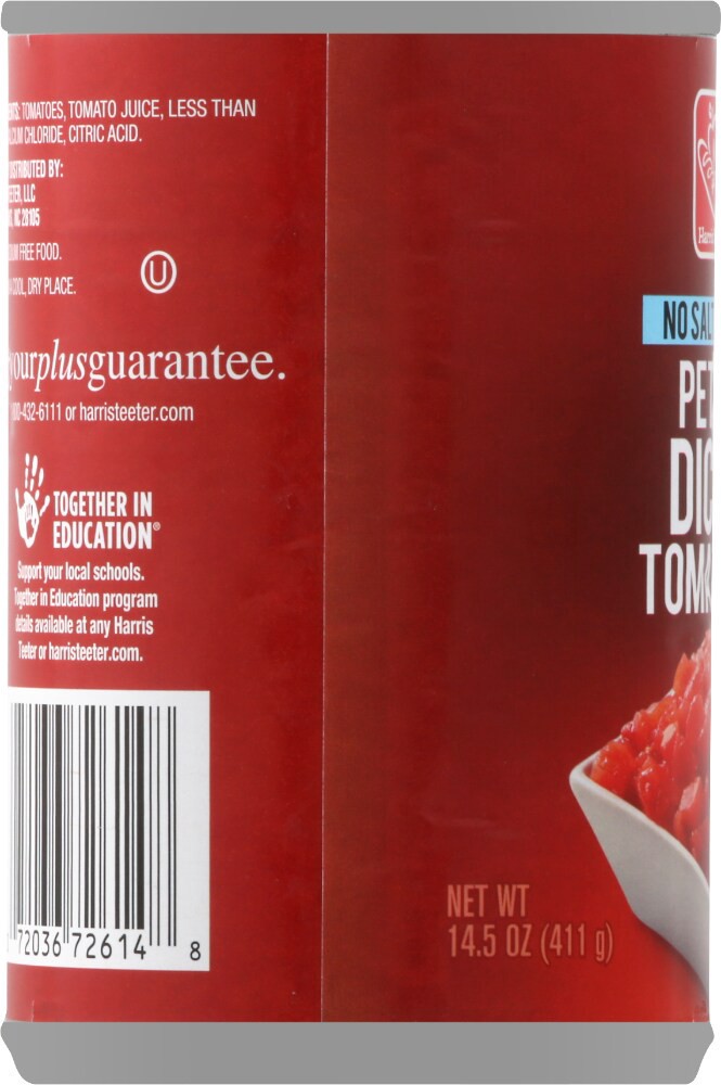 slide 4 of 4, Harris Teeter Petite Diced Tomatoes Nsa - 14.5 oz, 14.5 oz