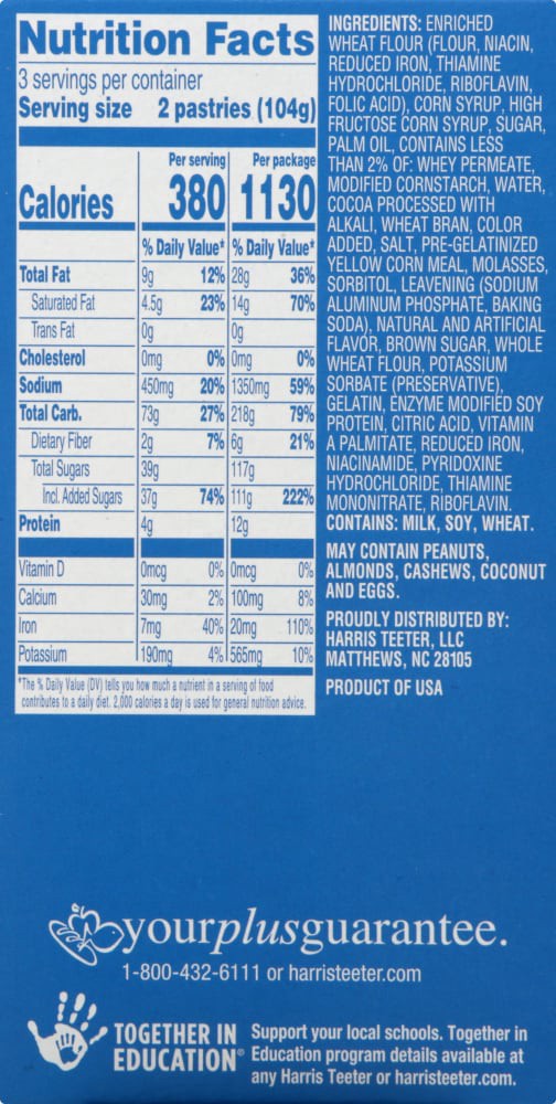 slide 2 of 5, Harris Teeter Tstr Pastry Cookie & Creme, 1 ct