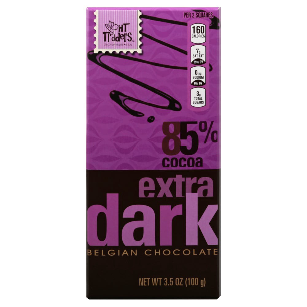 slide 2 of 2, Harris Teeter Trdrs Extra Dark Choc 85%, 3.5 oz