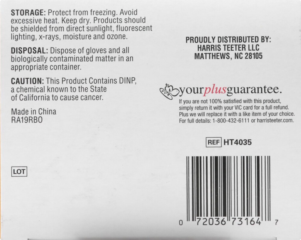 slide 3 of 3, Harris Teeter Vinyl Disposable Exam Glove, 50 ct