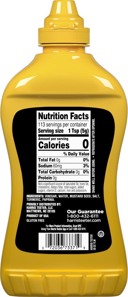 slide 2 of 2, Harris Teeter Yellow Mustard, 1 ct