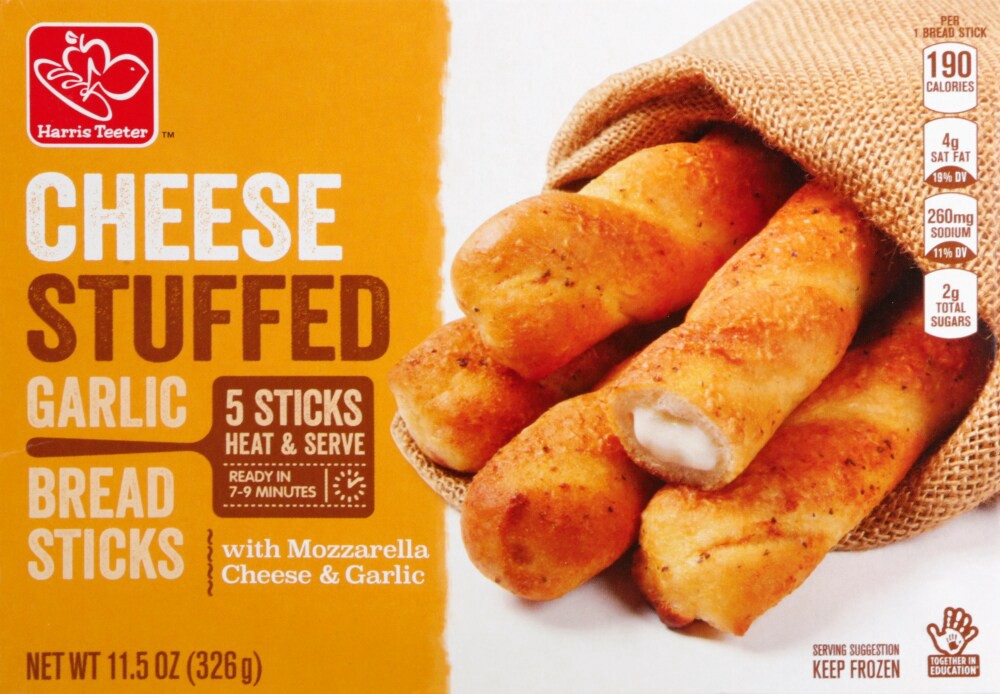 slide 2 of 6, Harris Teeter Cheese Stuffed Breadsticks, 11.5 oz