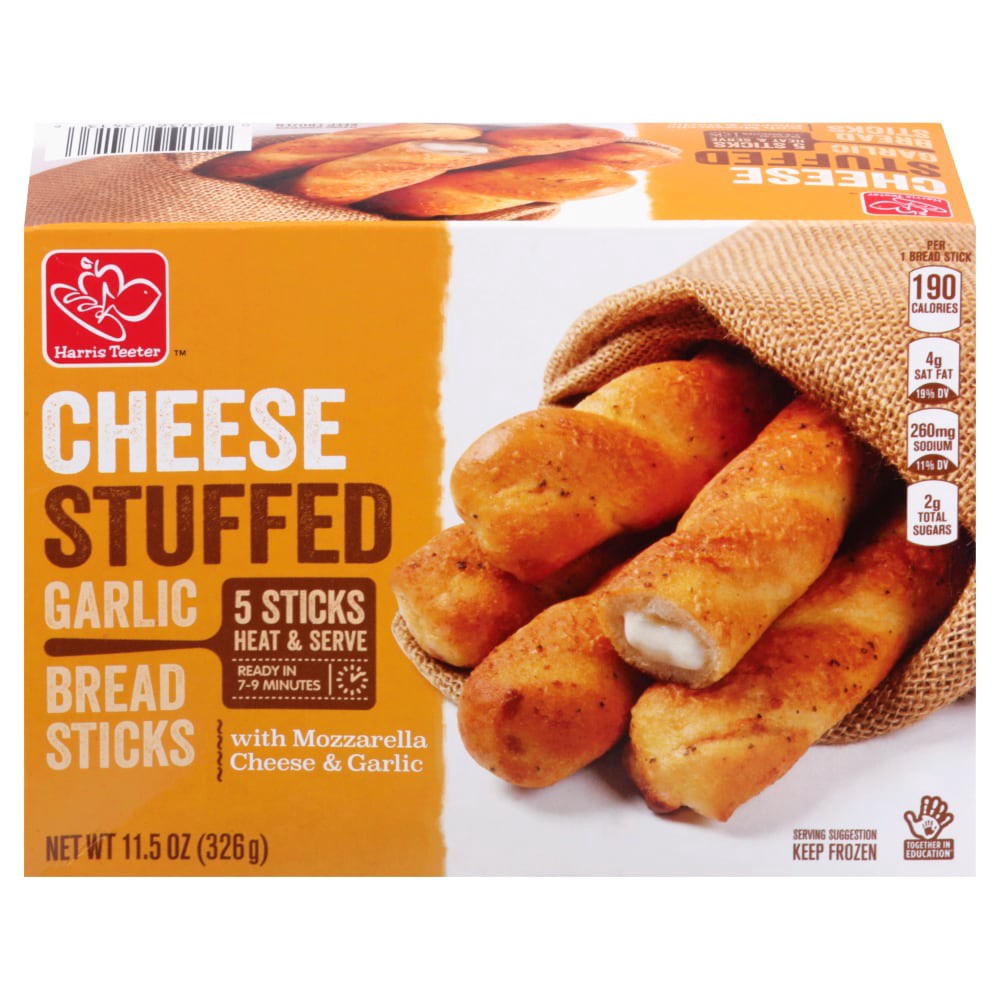 slide 5 of 6, Harris Teeter Cheese Stuffed Breadsticks, 11.5 oz