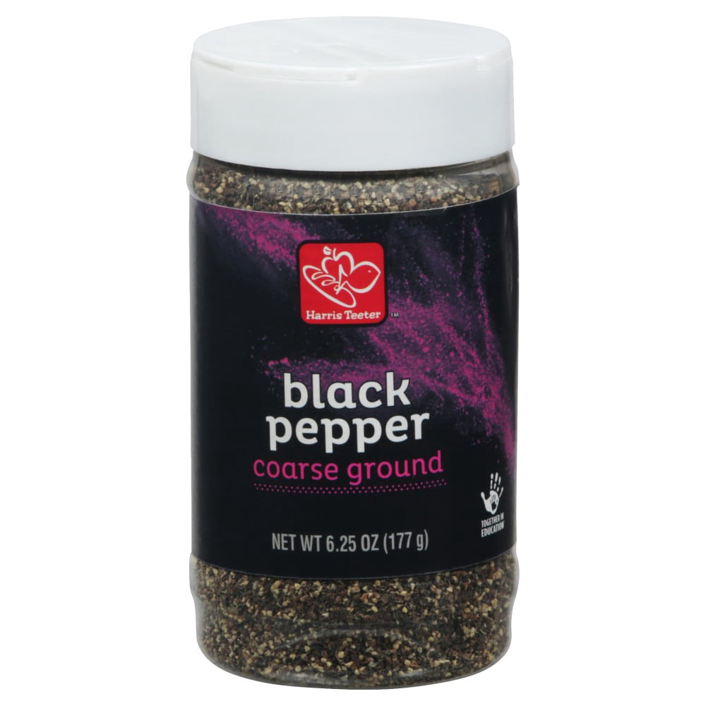 slide 2 of 2, Harris Teeter Course Grnd Black Pepper, 6.25 oz
