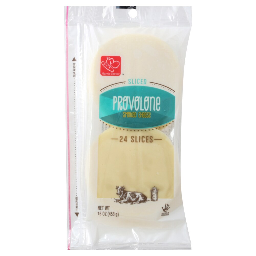 slide 2 of 2, Harris Teeter Provolone Nat Sliced Cheese, 1 ct