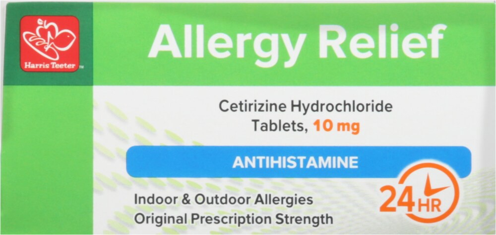 slide 5 of 5, Harris Teeter Allday Alrgy Cetitizine 10M, 30 ct
