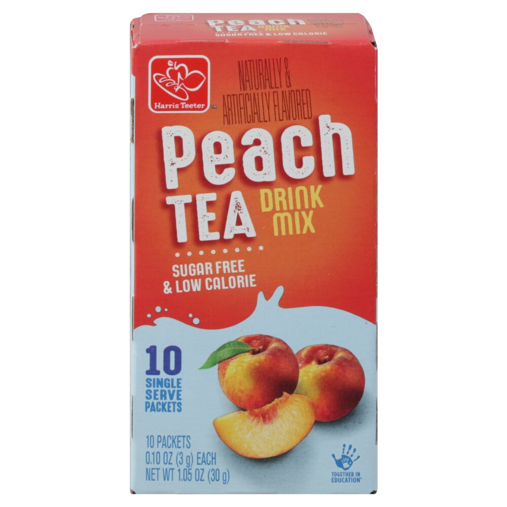 slide 2 of 3, Harris Teeter Peach Tea Drink Mix Sticks - 1.05 oz, 1.05 oz