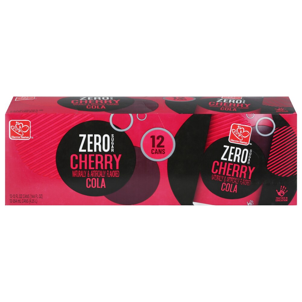 slide 2 of 2, Harris Teeter Zero Cherry Cola, 12 ct; 12 fl oz