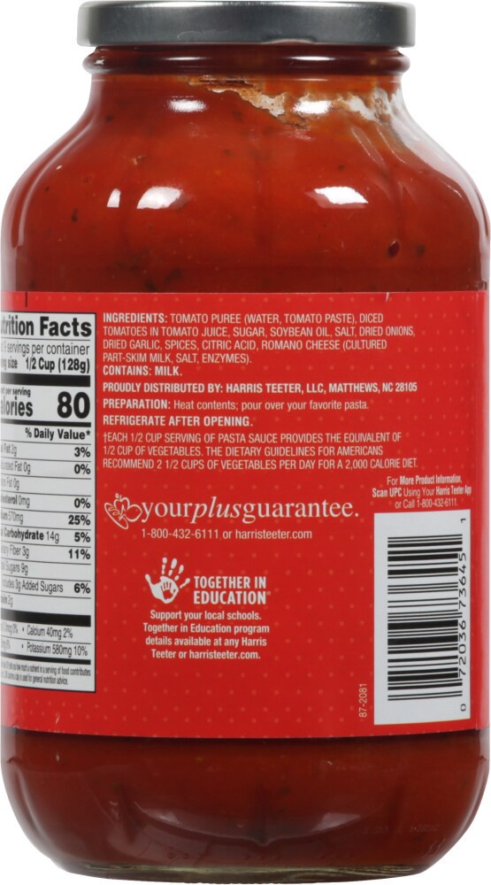 slide 3 of 3, Harris Teeter Marinara Pasta Sauce - 43.1 ct, 43.1 ct