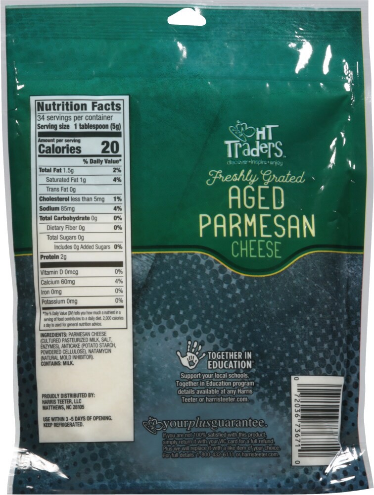 slide 2 of 2, Harris Teeter Trdr Grated Parmesan, 1 ct