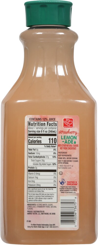 slide 2 of 2, Harris Teeter Strawberry Lemonade, 1 ct