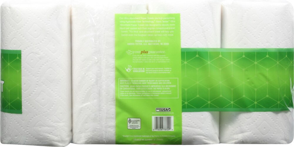 slide 2 of 2, Harris Teeter Ult Triple 8Rl Towel Ss, 8 ct