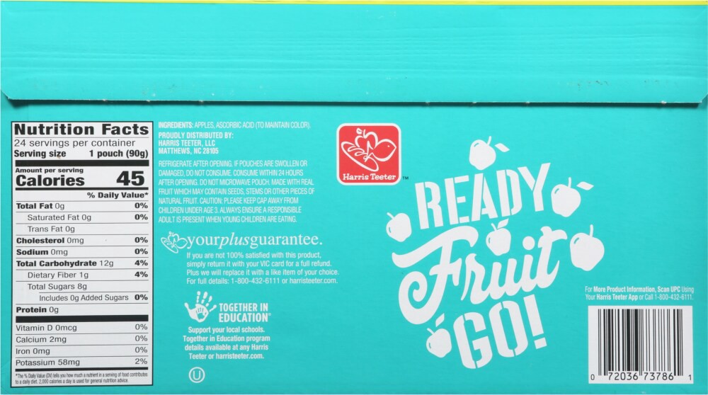 slide 3 of 5, Harris Teeter Ready Frt Unsweet, 24 ct