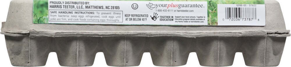 slide 3 of 3, Harris Teeter Free Range Eggs, 12 ct